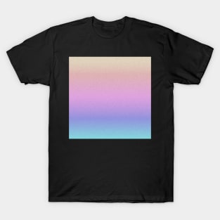 Ombre Pastel unicorn Gradient Glitter Pattern T-Shirt